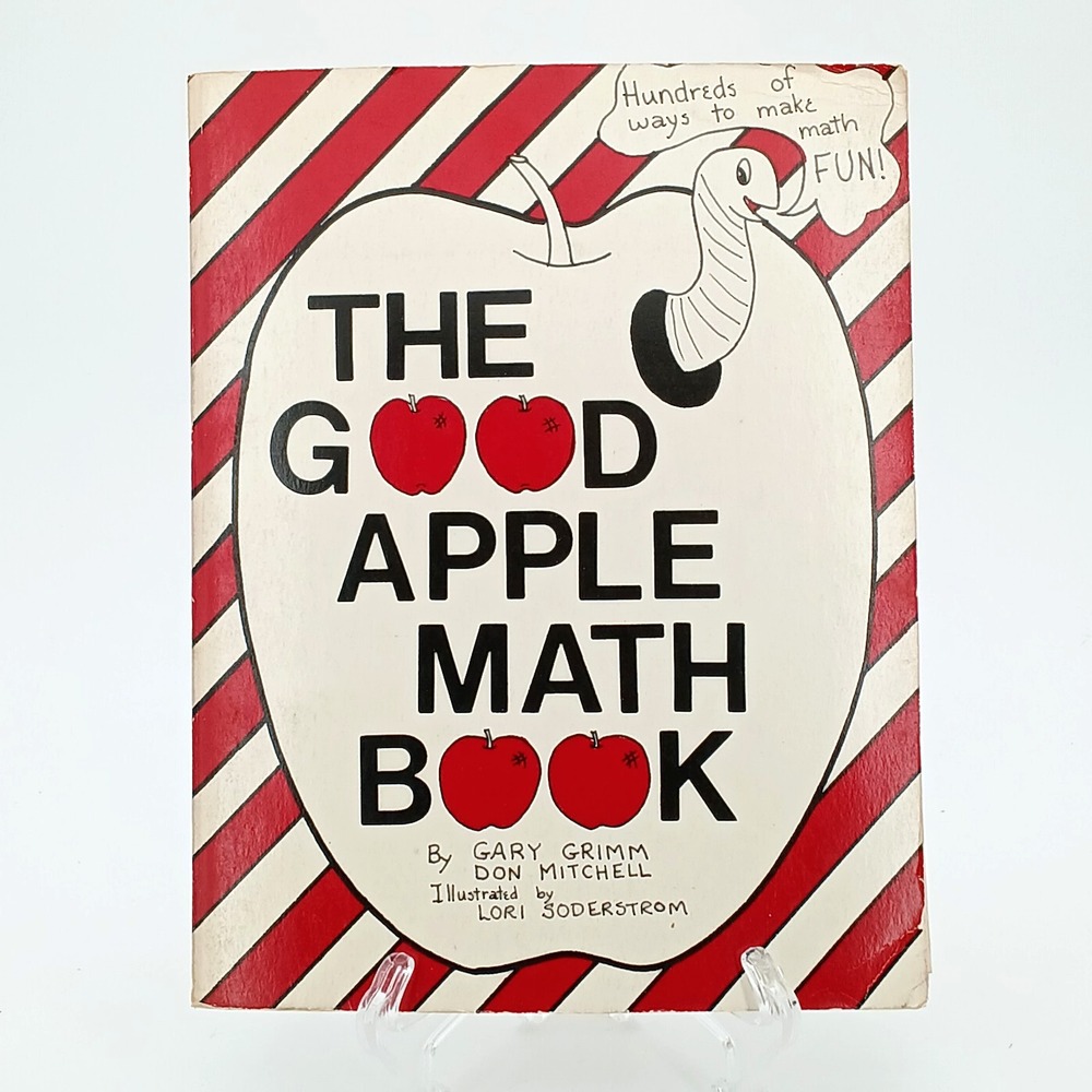 The Good Apple Math Book By Gary Grim & Don Mitchell 3rd printing 1977 w/ Games